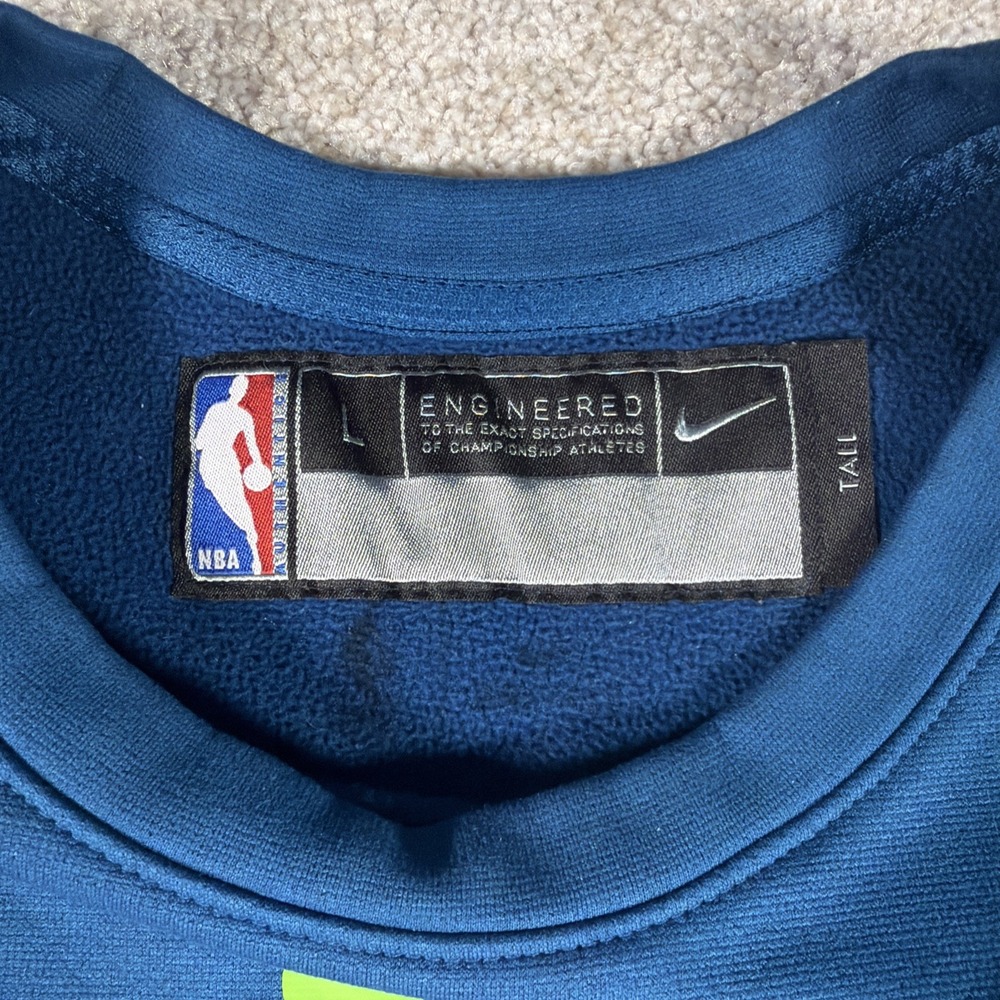 Nike NBA Minnesota‎ Timberwolves Mens Pullover Long Tail Sweatshirt Large Tall - Picture 4 of 9